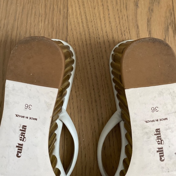 Cult Gaia Bamboo Wedge Sandals (EUC) - Picture 4 of 6